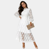 Yvette | Delicate Lace Midi Dress