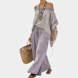 Serenella | Top and Wide-Leg Pants Striped