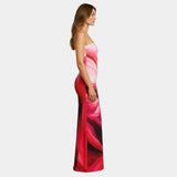 Pascale | Fitted Maxi Dress with Minimalist Design