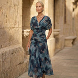 Ciliane | Elegant Blue Dress