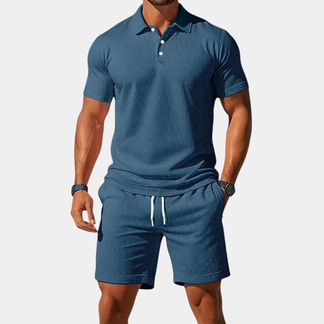Vincent | Elegant Polo and Shorts Set