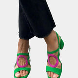 Guillelmine | Square-Toed Sandals with Rounded Cut