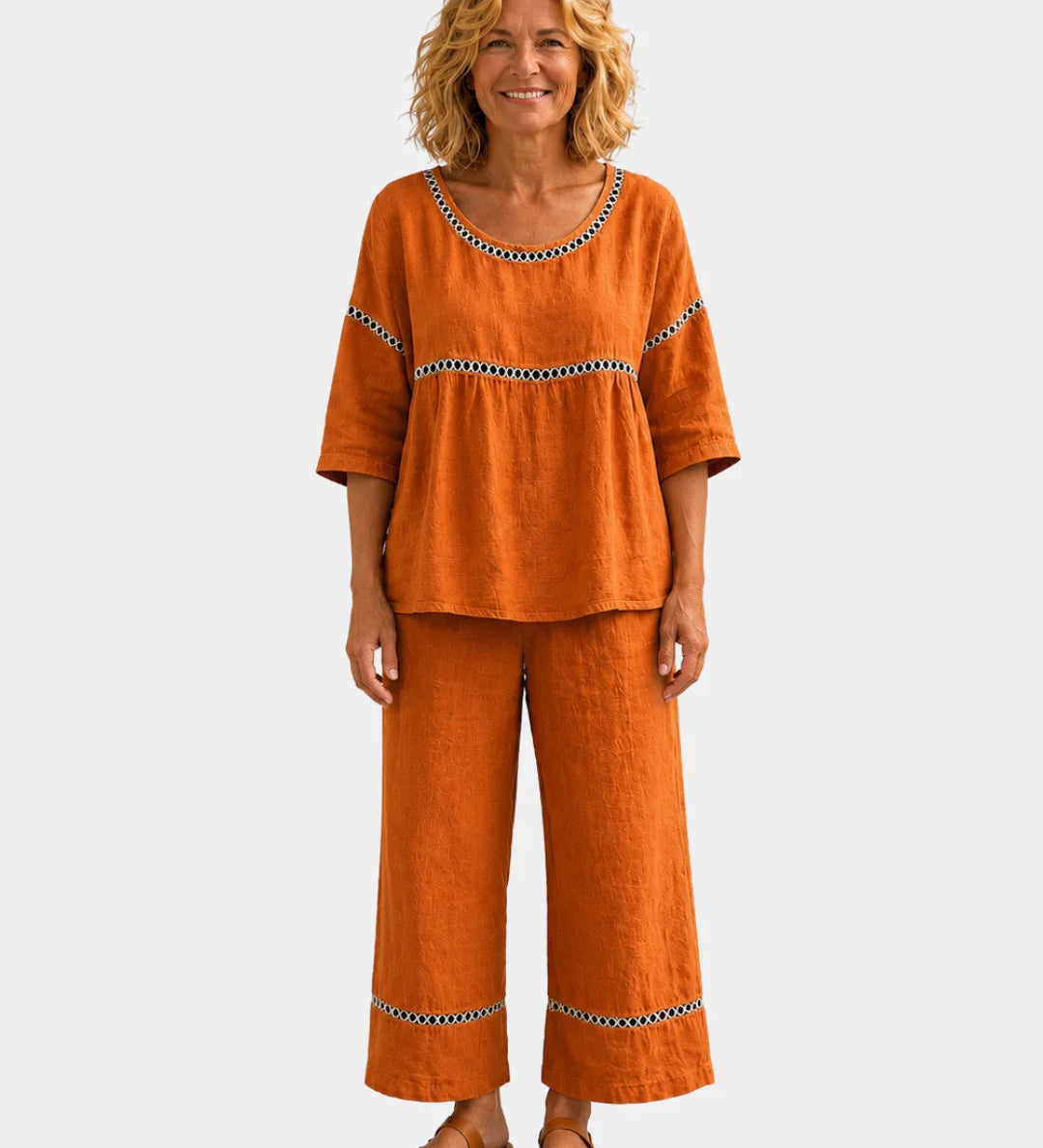 Good | Fresh set with matching blouse and pants