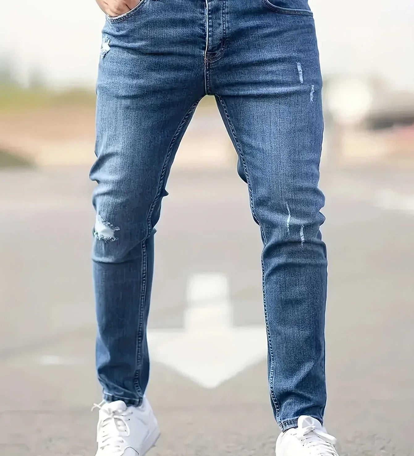 Alex | Trendy Ripped Slim Jeans