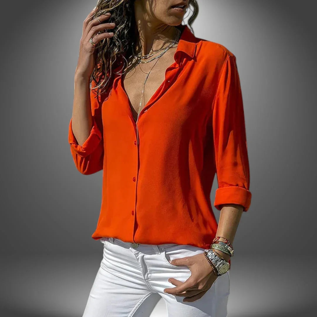 Valeria | Classic Button Blouse