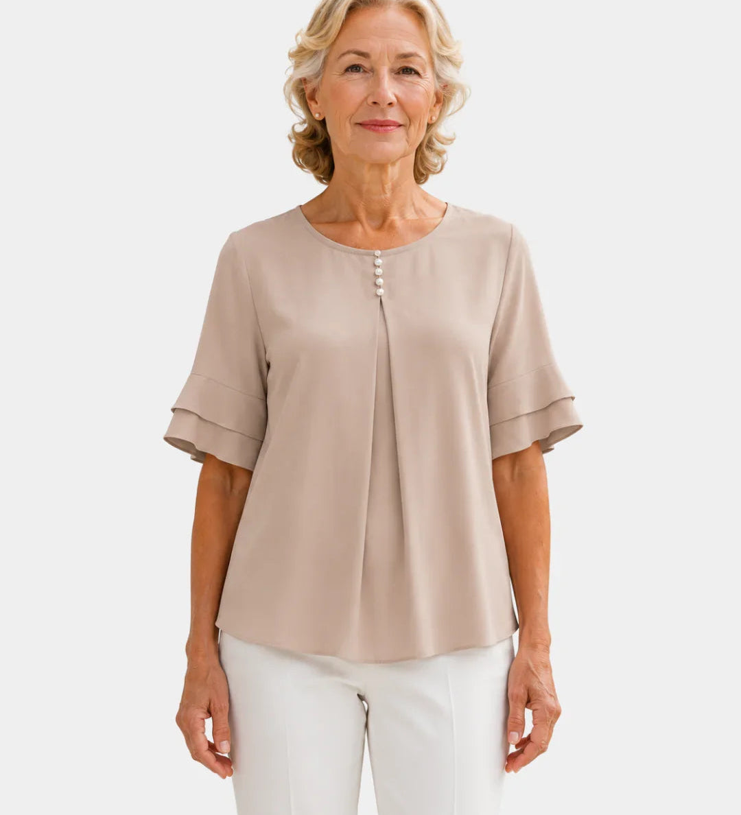 Hadelinde | Elegant Button-Up Blouse