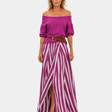 Etiennette | Mediterranean Style Blouse and Skirt Set