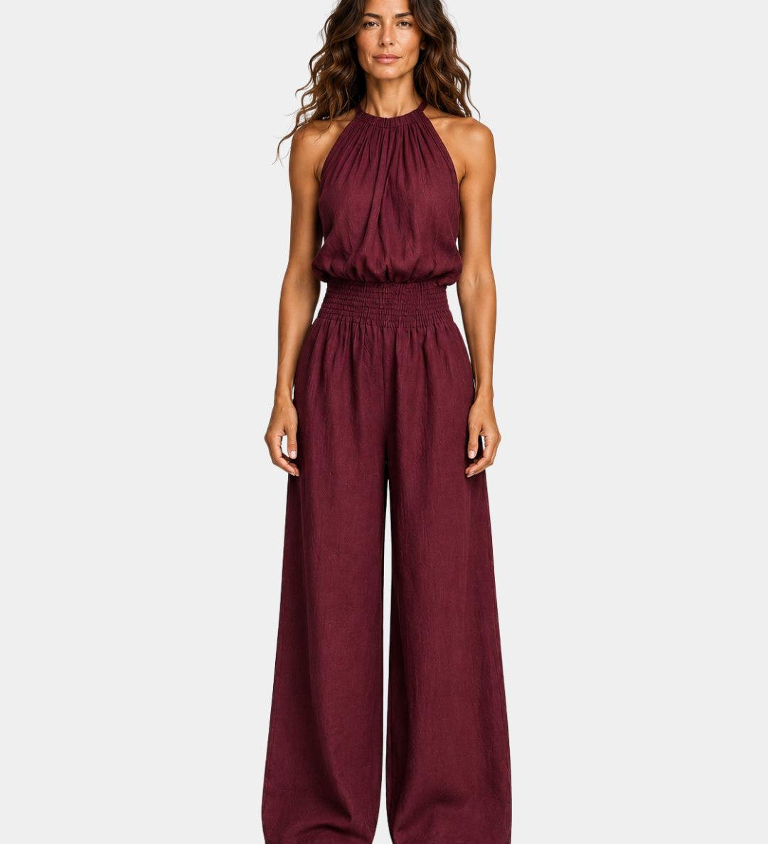 Audenette | Elegant Halter Neck Jumpsuit