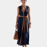 Osanne | Midi dress with contrasting detail