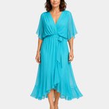 Carmen | Chiffon Dress with V-Neck
