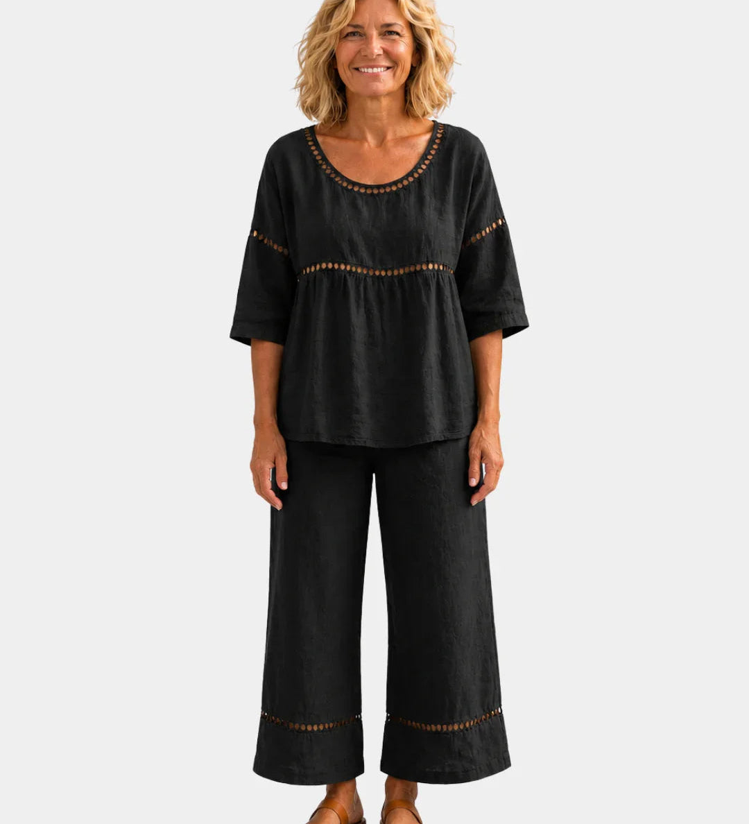 Good | Fresh set with matching blouse and pants
