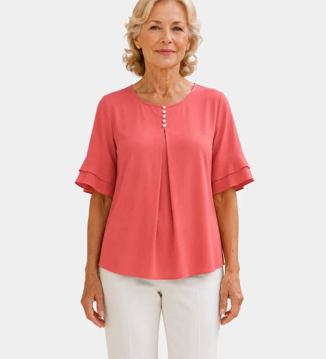 Hadelinde | Elegant Button-Up Blouse
