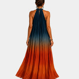 Hombeline | Elegant Long Dress with Gradient Effect