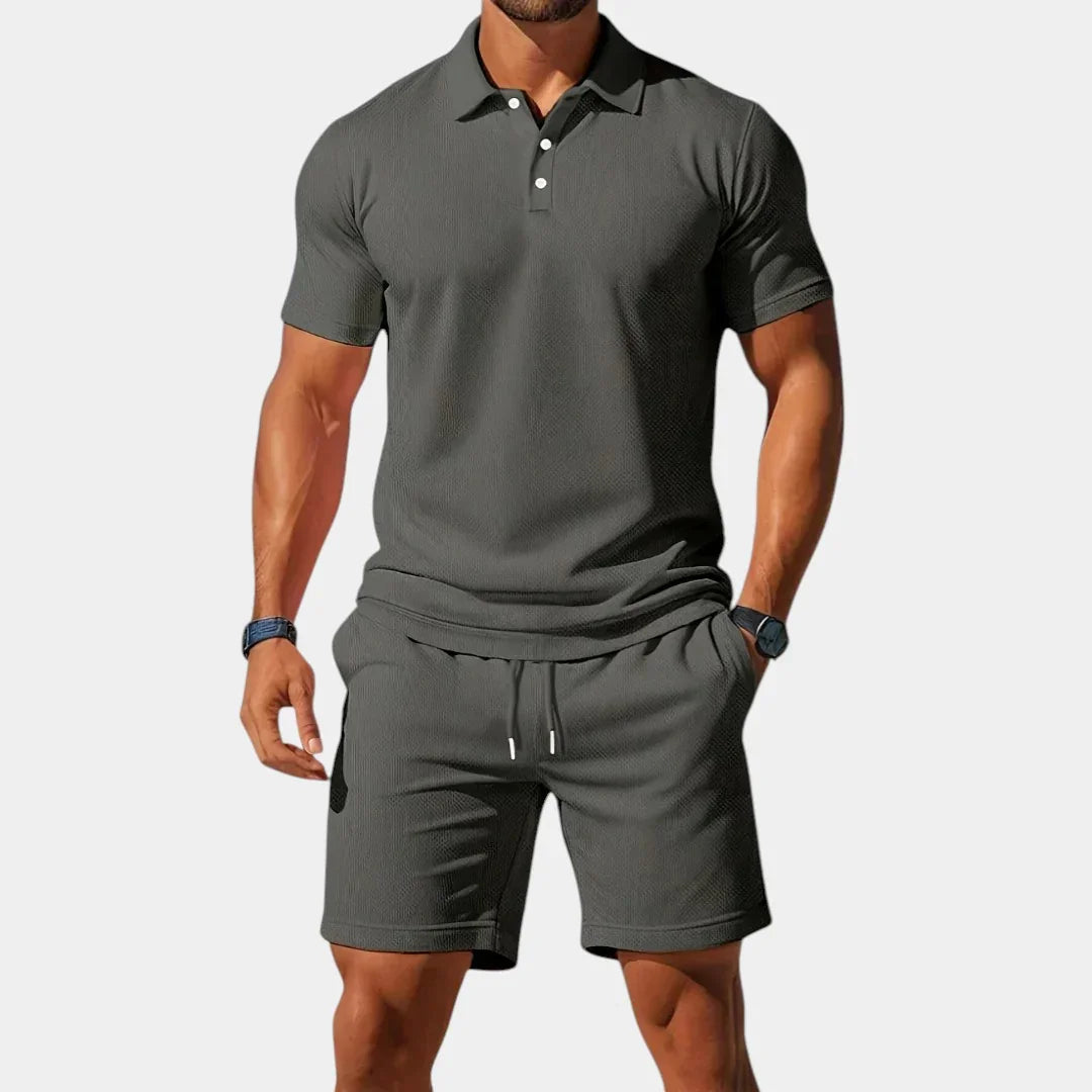 Vincent | Elegant Polo and Shorts Set