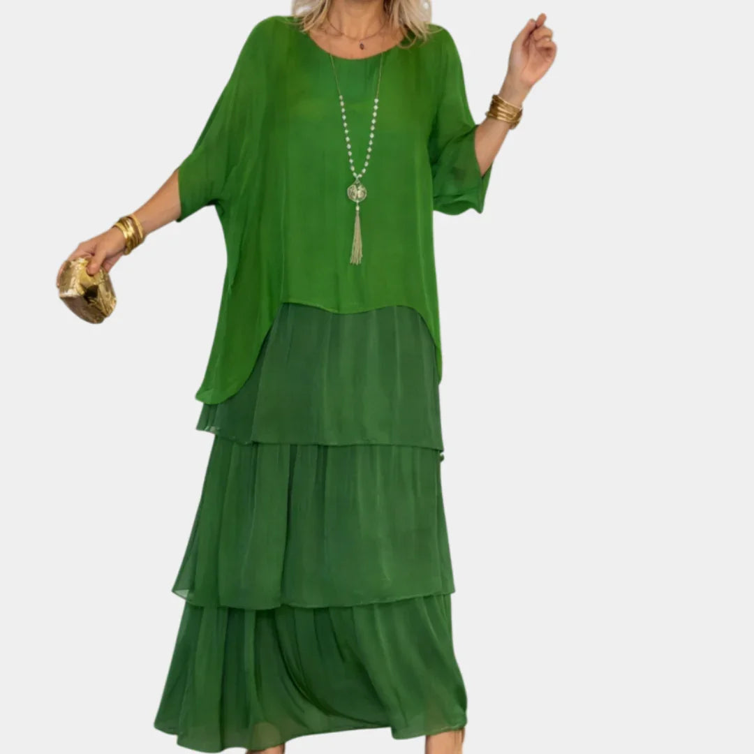 Agnès | Elegant Flowing Maxi Dress