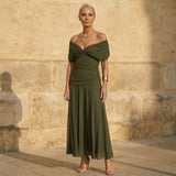 Corline | Elegant Green Dress