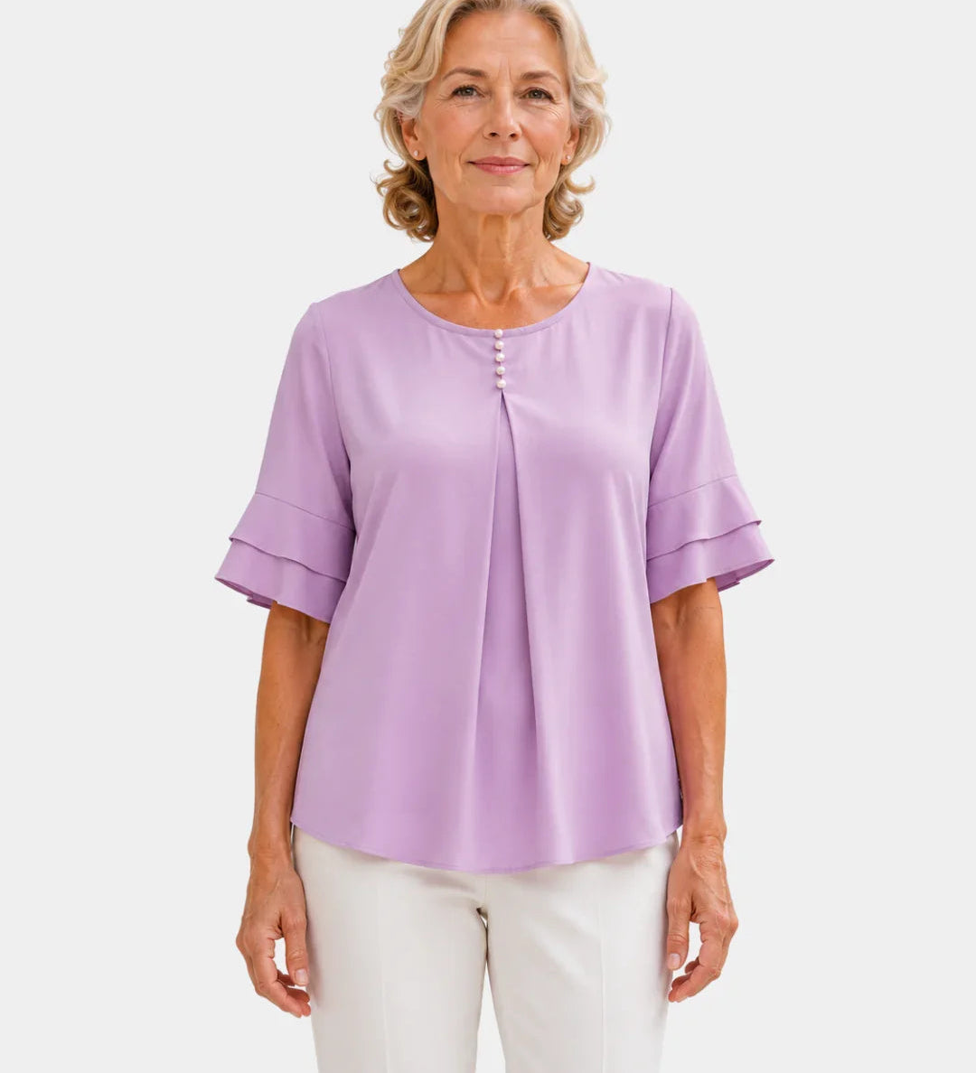 Hadelinde | Elegant Button-Up Blouse