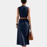 Osanne | Midi dress with contrasting detail