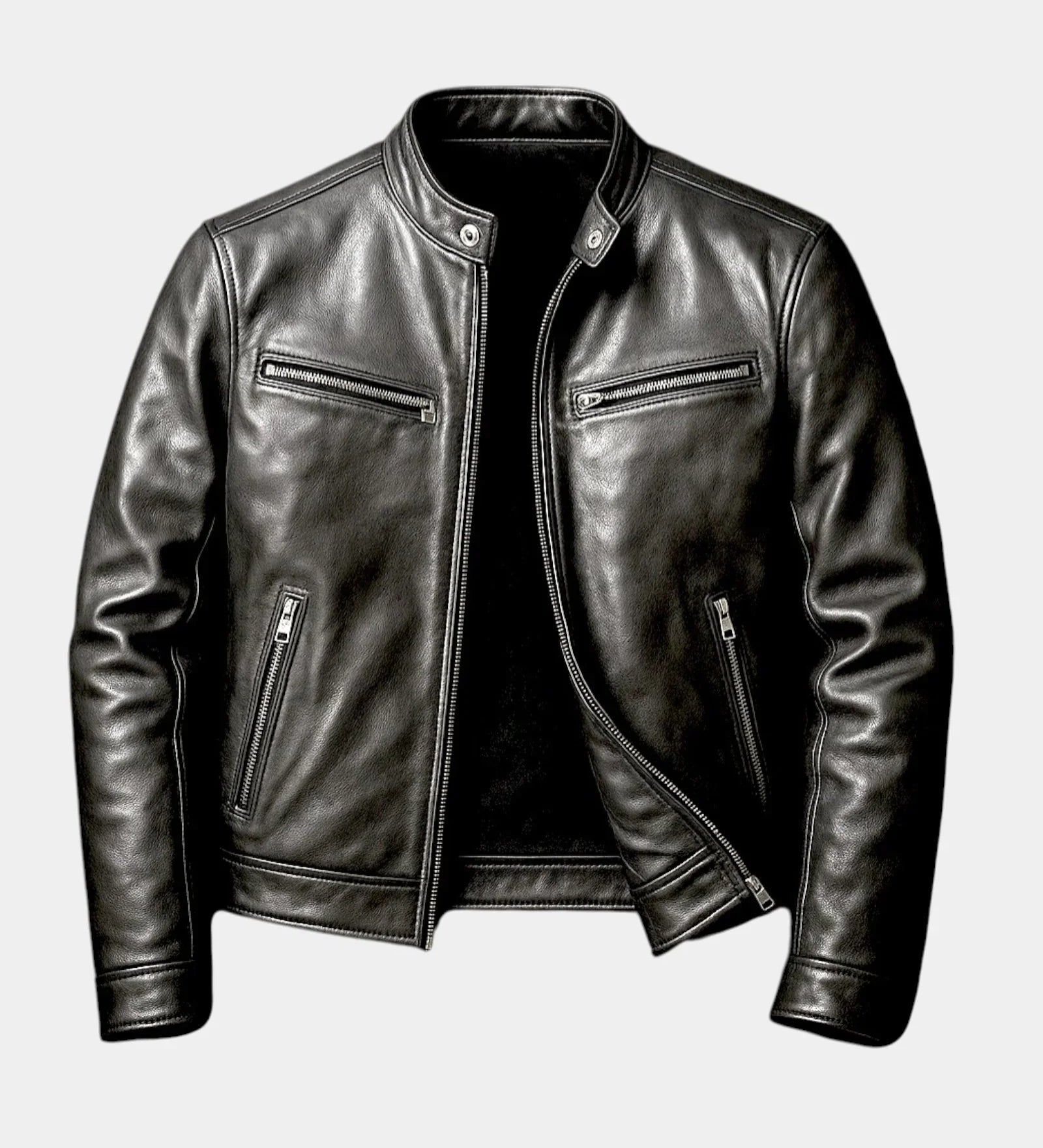 Bastien | Vintage Leather Effect Jacket