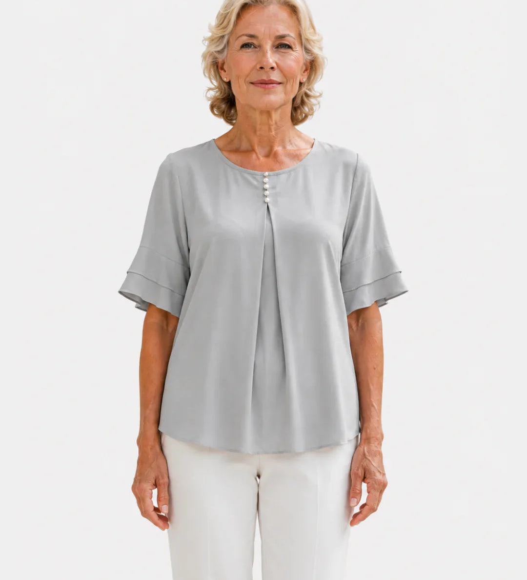 Hadelinde | Elegant Button-Up Blouse