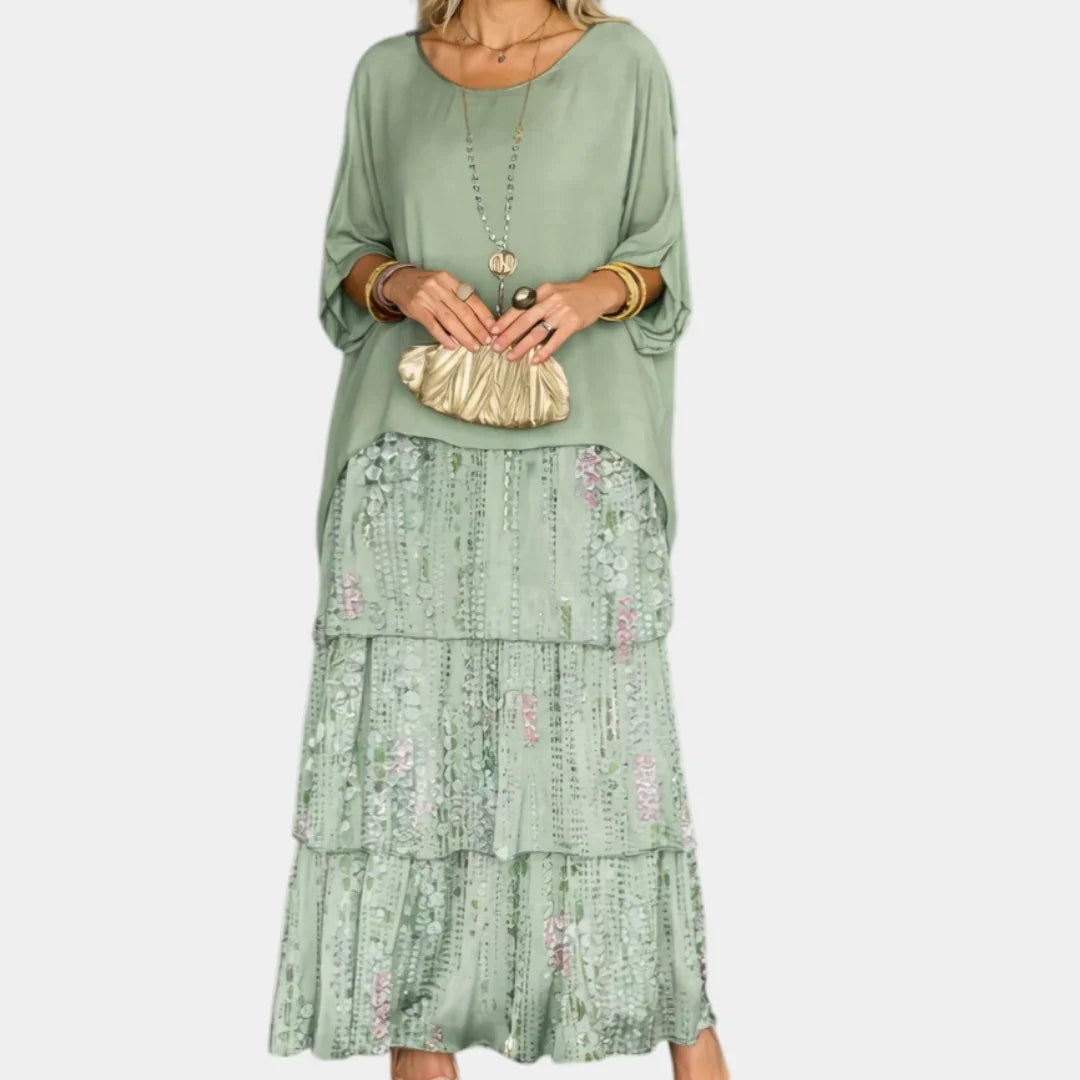Agnès | Elegant Flowing Maxi Dress