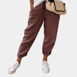 Sofie – Breathable, Casual, and Elegant Pants (Brown)