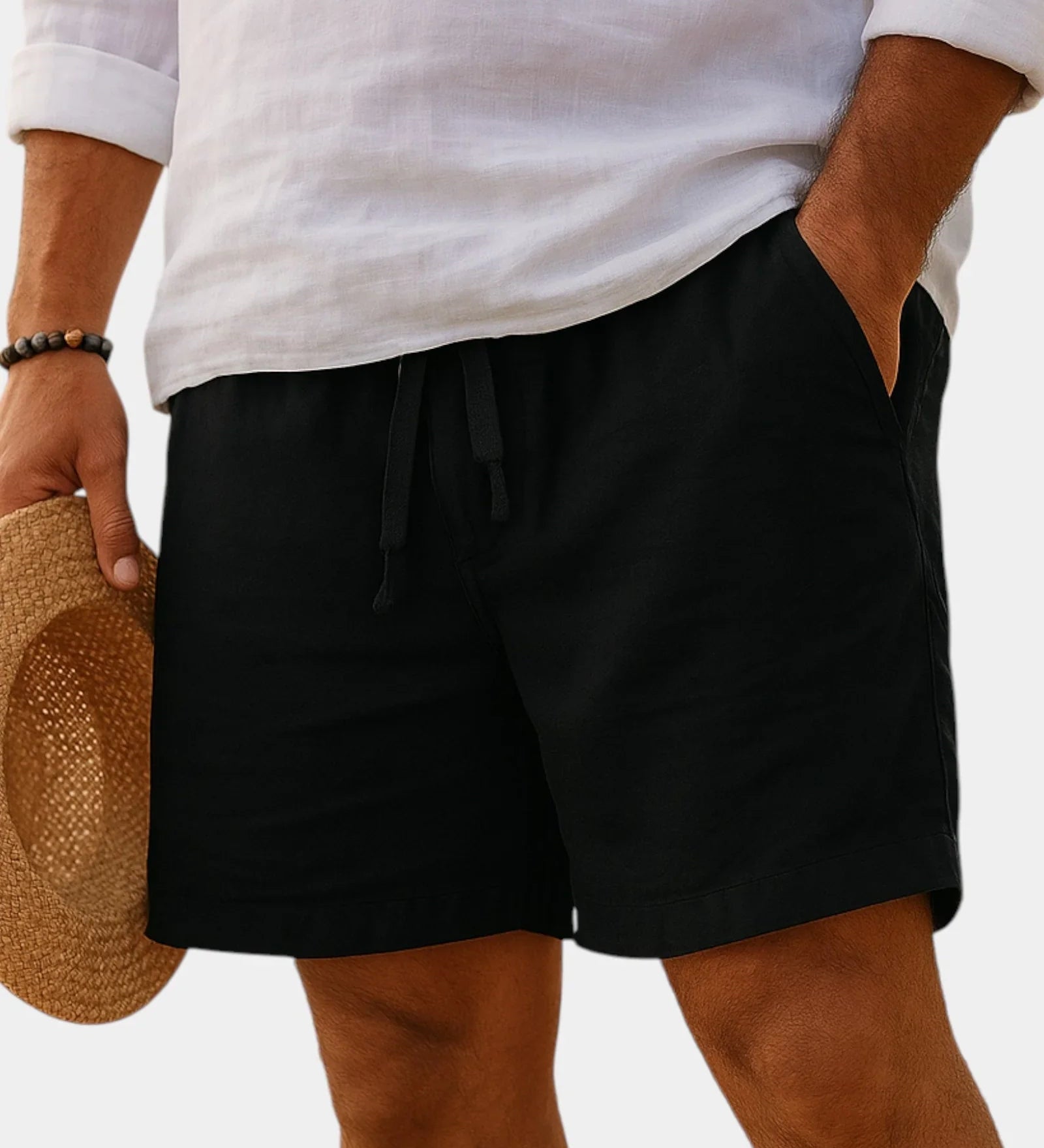 Lucas | Cotton and Linen Shorts