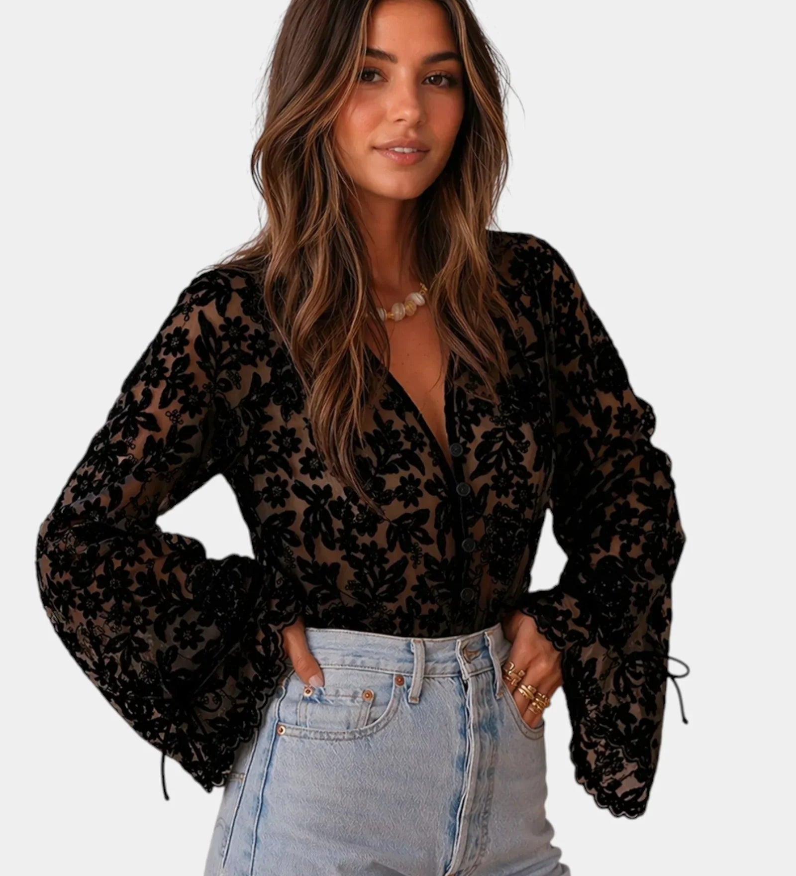 Berthe | Elegant Embroidered Shirt