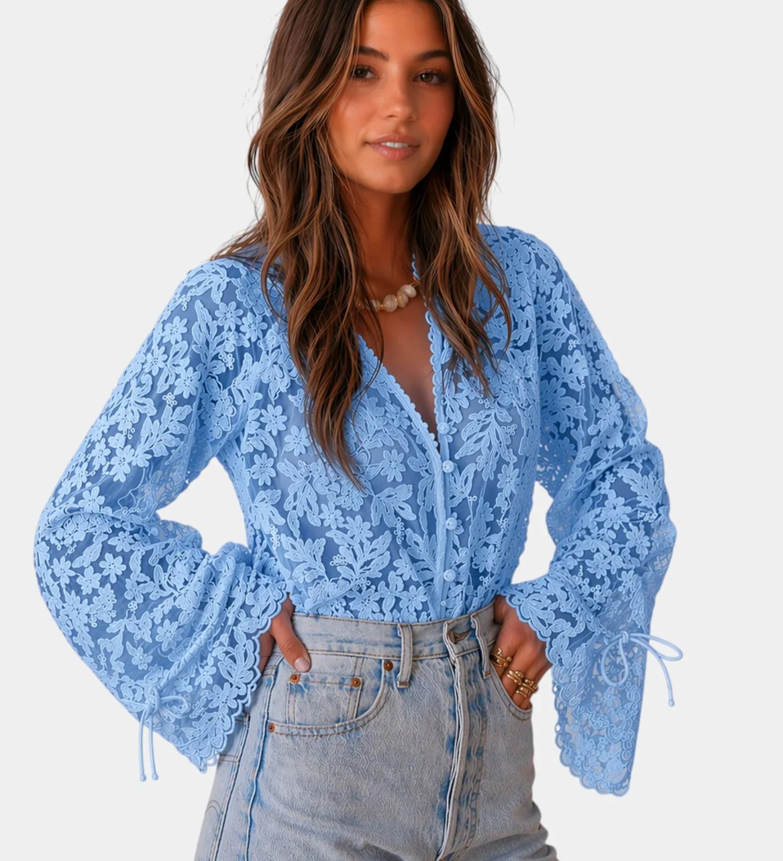 Berthe | Elegant Embroidered Shirt