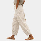 Eleanor | Printed Pants with Vine Design