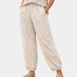 Eleanor | Printed Pants with Vine Design