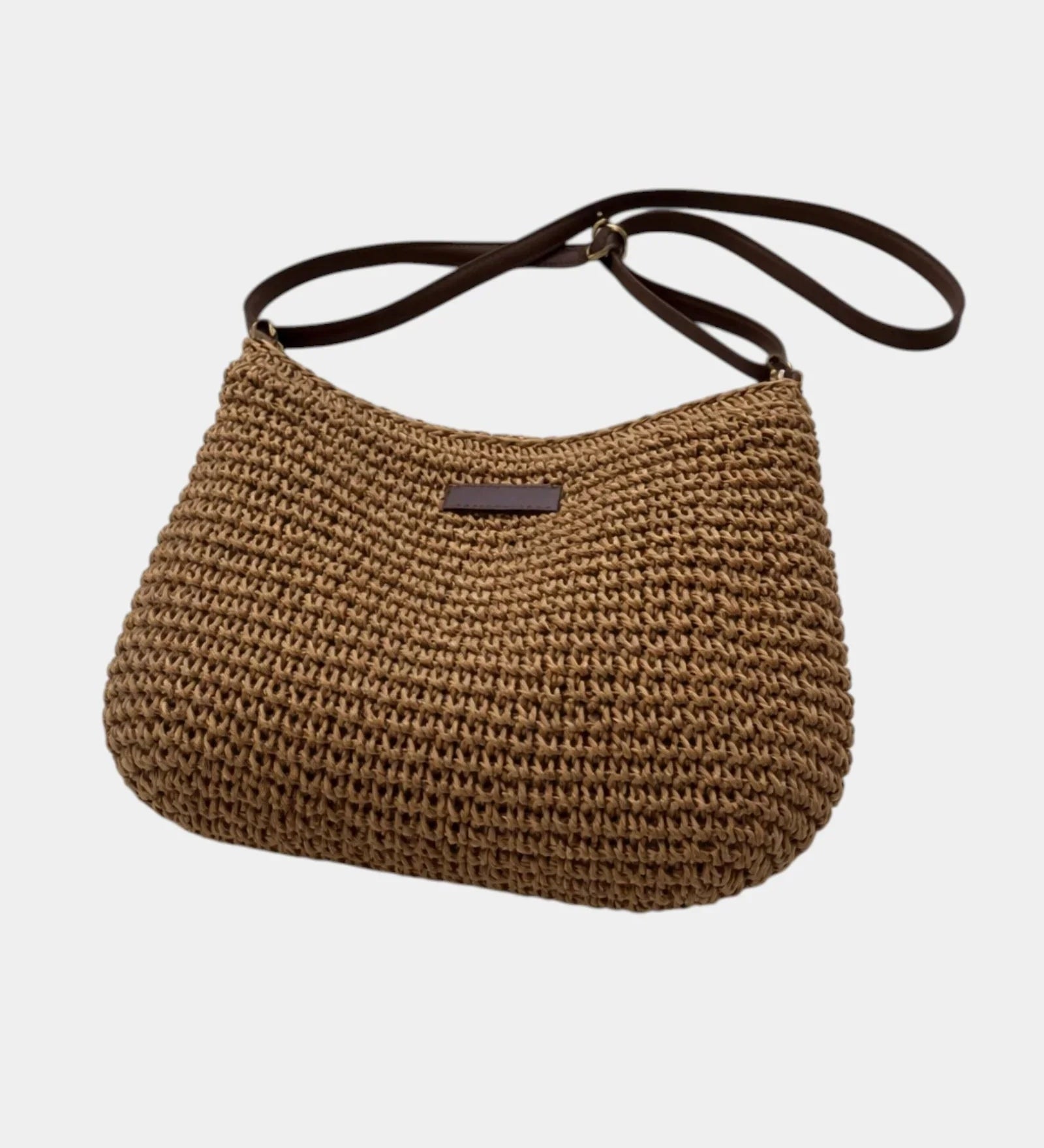 Fabiola | Straw Effect Shoulder Bag