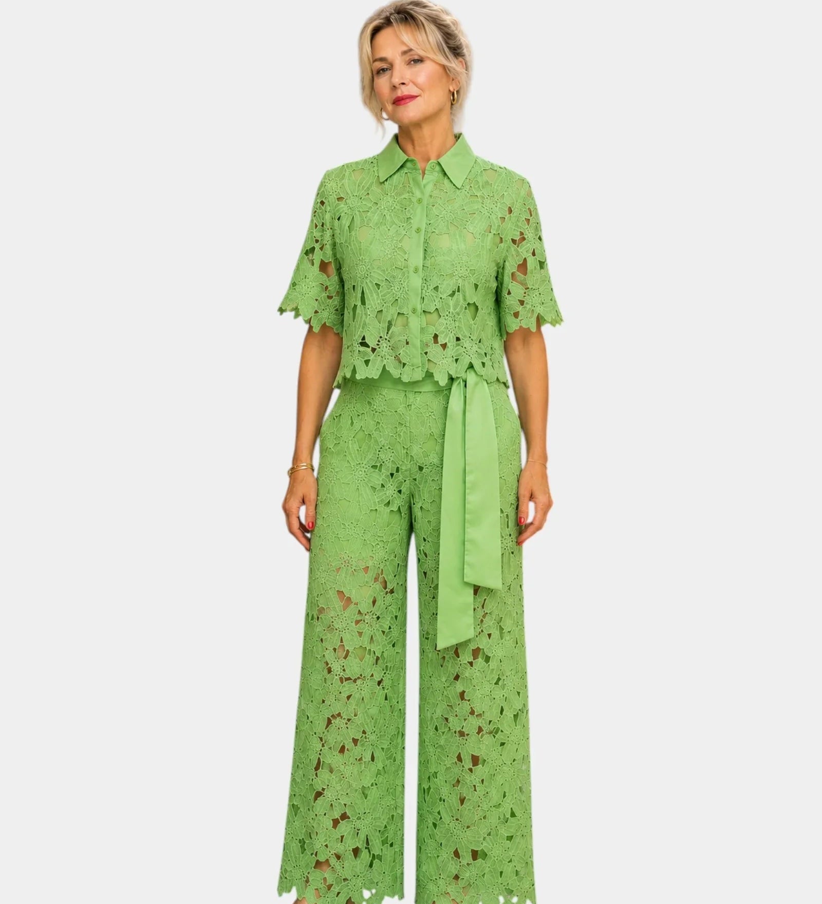 Aélis | Embroidered Lace Set