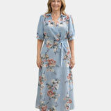 Rosette | Floral Maxi Dress with V-Neck