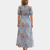 Rosette | Floral Maxi Dress with V-Neck