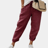 Sofie – Breathable, Casual, and Elegant Pants (Red)