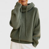 Marie | Cozy Knit Sweater with High Collar and Hood