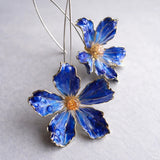 Suzanne | Vintage Style Blue Flower Earrings