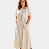 Abelle | Maxi dress with tied neckline