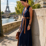 Osanne | Midi dress with contrasting detail