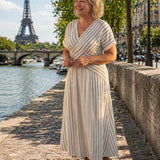 Nouha | Midi Dress with V-Neck