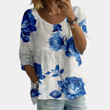 Laure | Embroidered Flower Blouse