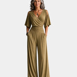 Reine | Elegant Off-Shoulder Jumpsuit