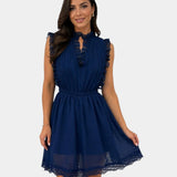 Maxence | Lace Jumpsuit with Pleated Ruffles