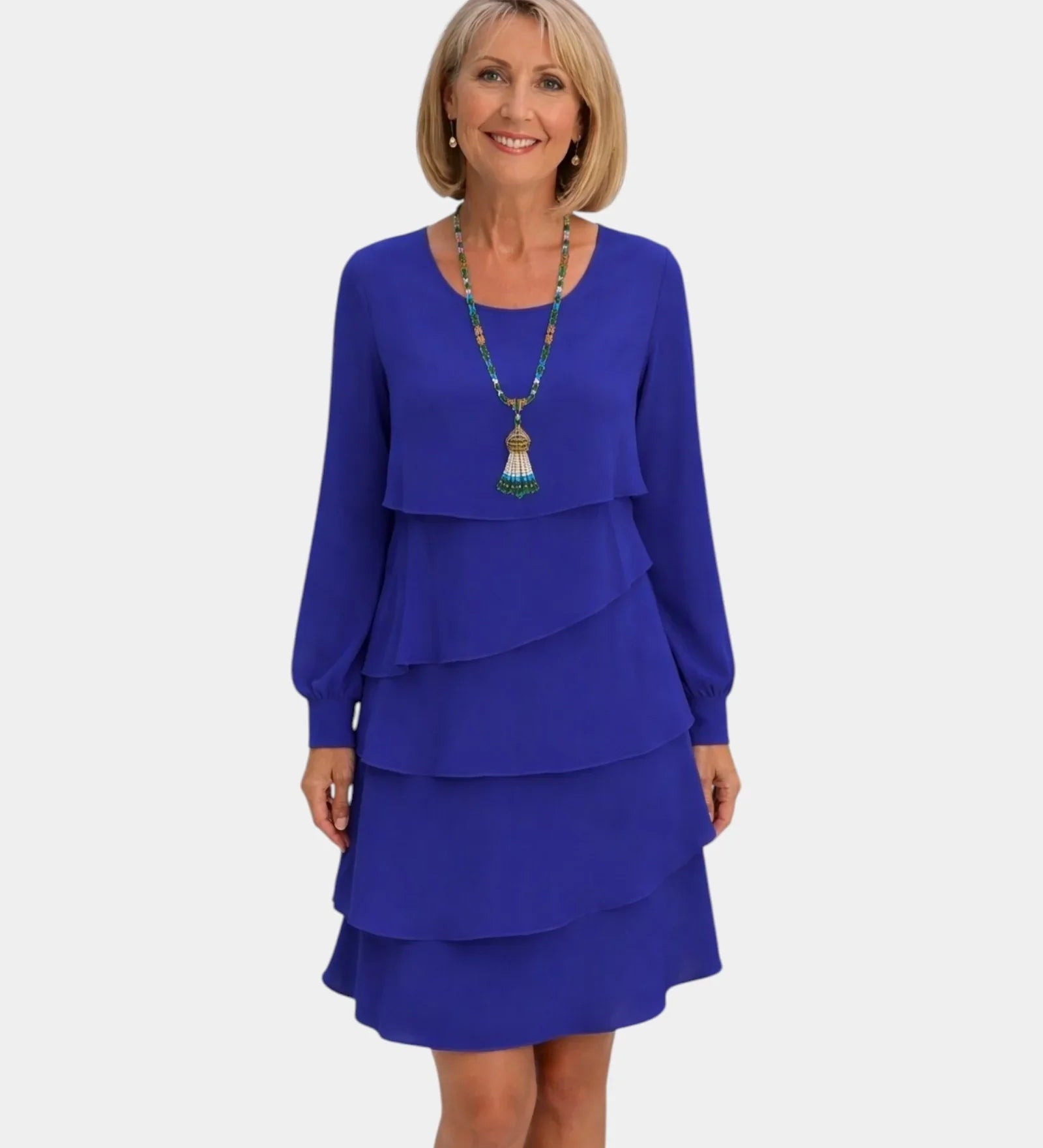 Bertille | Elegant and Comfortable Long Ruffled Dress
