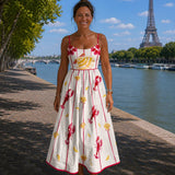 Aegline | Midi Dress with Pattern