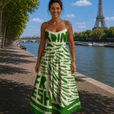 Afra | Midi Dress with Pattern