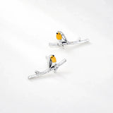 Flora | Cartoon Bird Earrings