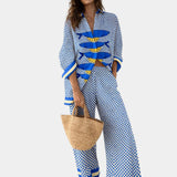 Flavie | Elegant Summer Set with Pants and Shirt