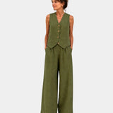 Assia | Sleeveless vest and pants set
